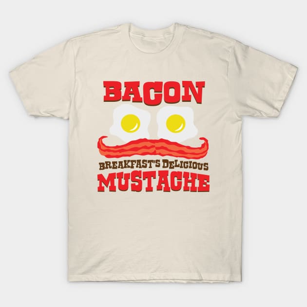 Bacon Mustache T-Shirt by DetourShirts